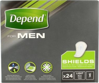 Depend Shields para hombres 24 unidades