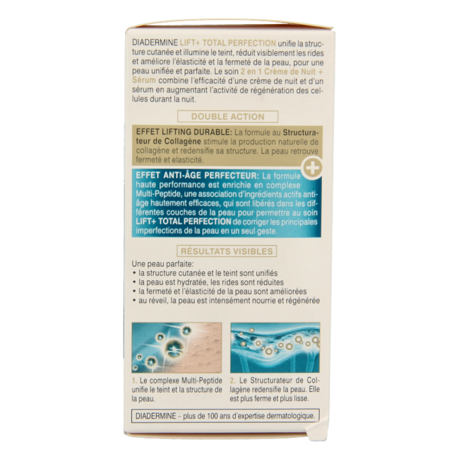 Diadermine Lift+ Perfect Total Perfection Crema Notte & Siero 50 Millilitri
