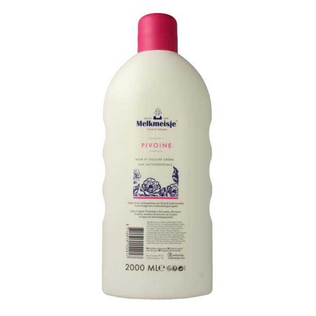 Melkmeisje Bath & shower peony 2 Litre