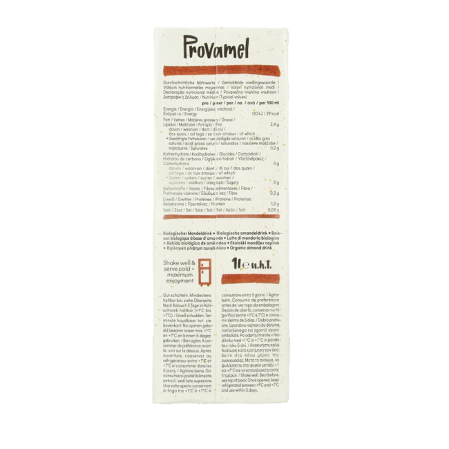 Drink amandel ongezoet bio 1 Liter