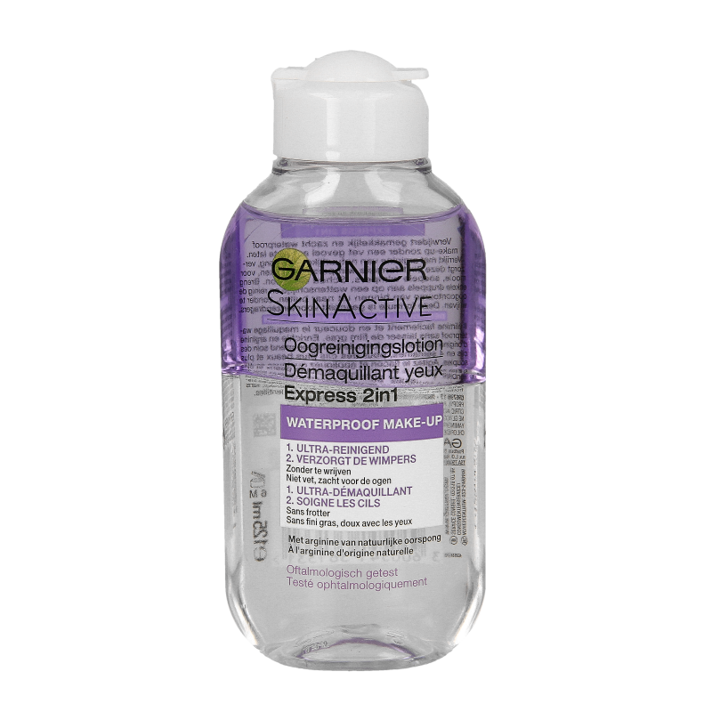 Garnier Skin naturals express loción limpiadora de ojos 2 en 1 125 mililitros