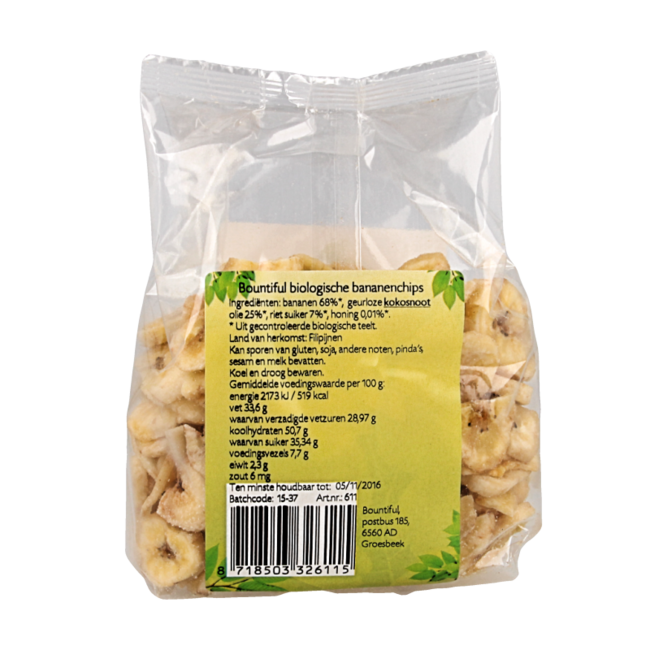 Bananenchips Bio 200 Gramm