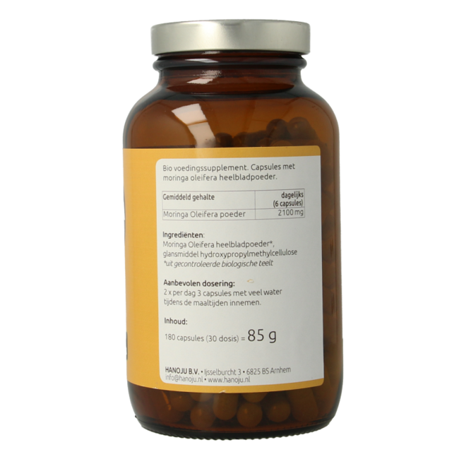 Hanoju Bio moringa cápsulas 180 cápsulas