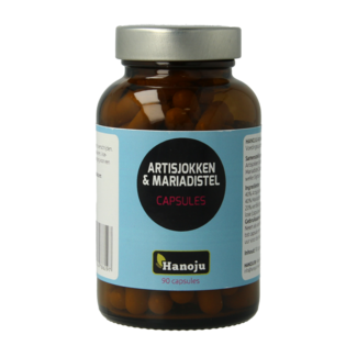 Hanoju Alcachofa 200mg y cardo mariano 200mg 90 Cápsulas