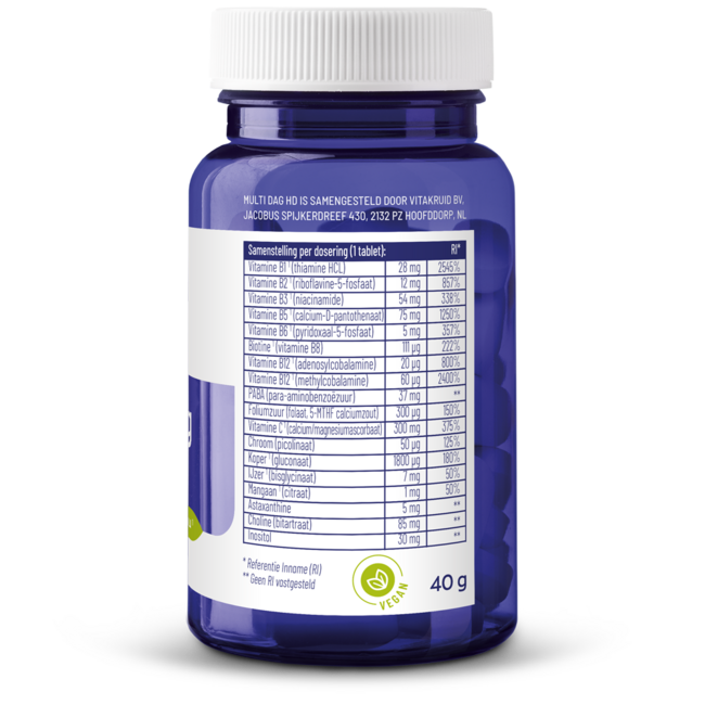 Multi Dag HD 100% Vegan 30 Tabletten