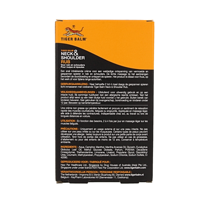 Tiger Balm neck and shoulder rub 50 gramos