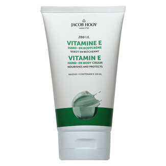 Jacob Hooy Vitamin E hand and body cream tube 150 ml