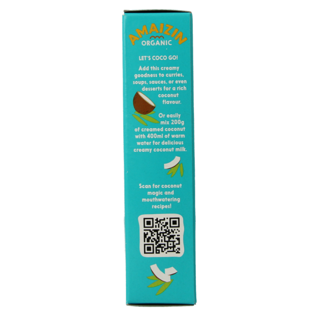 Amaizin Organic Coconut Cream 200 Gram