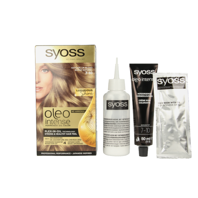 Syoss Color Oleo Intense 7-10 natürlich blond Haarfarbe 1 Set