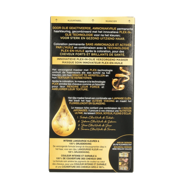 Syoss Color Oleo Intense 7-10 rubio natural tinte para el pelo 1 set