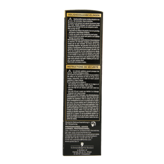 Syoss Color Oleo Intense 1-10 tinte para el pelo negro intenso 1 set