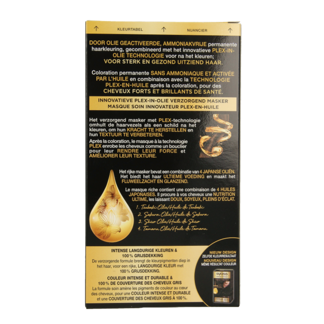 Syoss Color Oleo Intense 1-10 Coloration Noir Intense 1 Kit