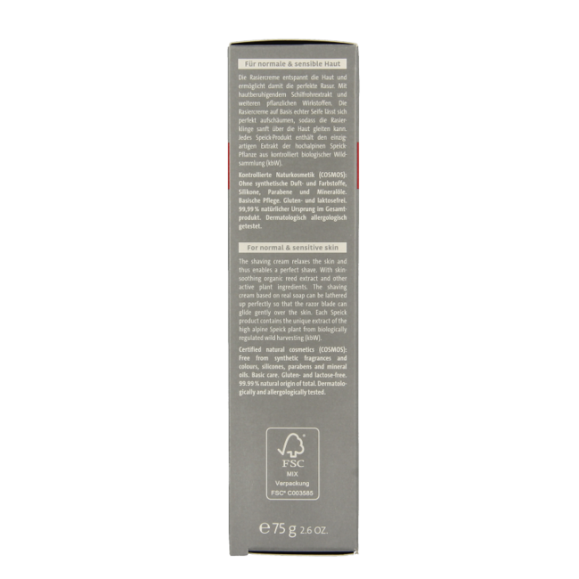 Speick Men active shaving cream 75 Millilitres