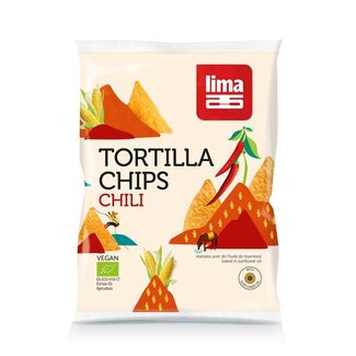 Lima Lima Tortilla chips al peperoncino bio 90 Grammi