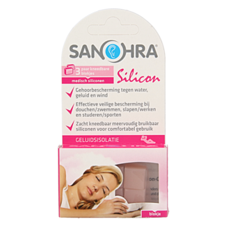 Sanohra Bouchons d'oreilles en silicone universels sommeil 3 paires