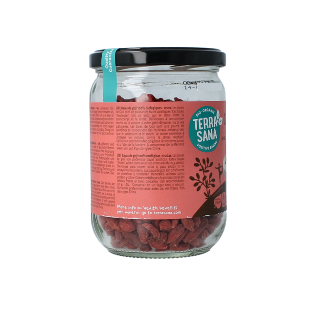 Raw Goji-Beeren im Glas Bio 200 Gramm