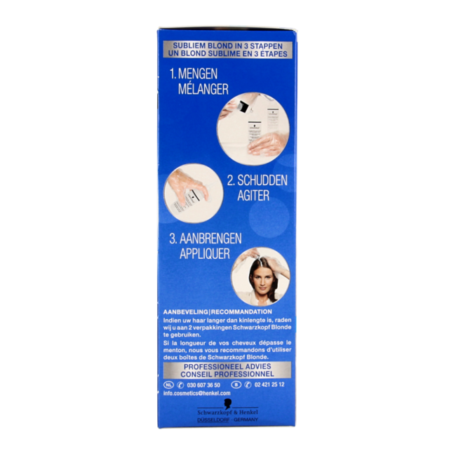 Schwarzkopf Blonde haarverf platinum blond L101 1 Set