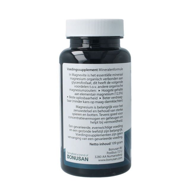 Springfield Magnevite glicerofosfato de magnesio 100 mg 60 comprimidos
