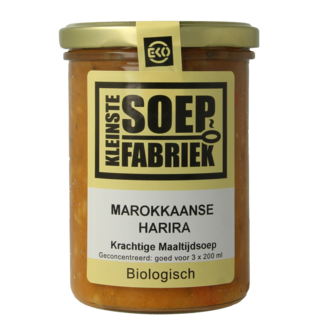 Kleinstesoepfabriek Sopa de comida potente harira marroquí bio 400 mililitros