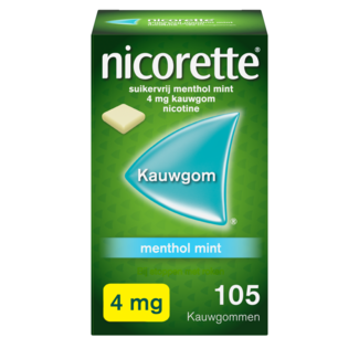 Nicorette Nicorette Chicle medicamentoso 4 mg mentol menta 105 unidades