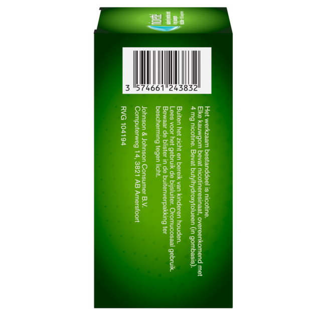 Nicorette Chicle 4 mg menta mentolada 105 unidades