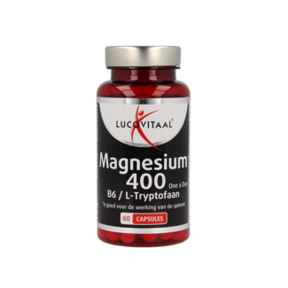 Lucovitaal Lucovitaal Magnesium 400 met B6 en L-Tryptofaan 60 Capsules