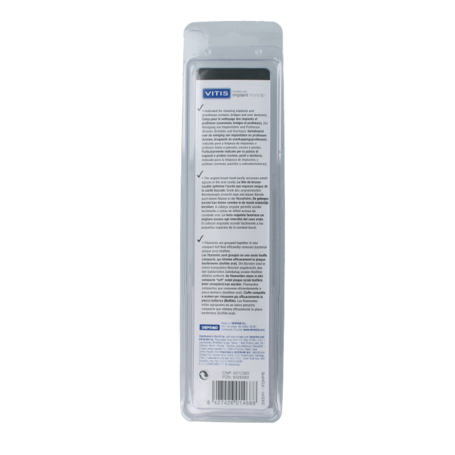 Cepillo dental Vitis Implant Monotip 1 unidad