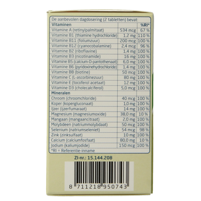Multivitamine compleet 100 Tabletten
