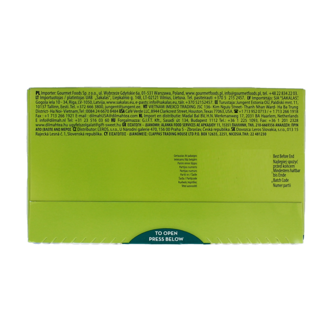 Dilmah Springtime fragrant oolong green tea 20 bolsitas