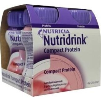 Nutridrink Nutridrink Compact Protein Strawberry 125ml 4 Pack