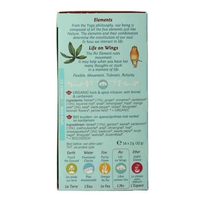 Air life on wings organic 16 Tea Bags