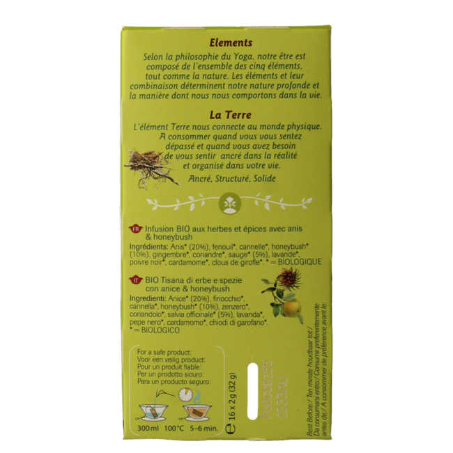 Earth touch the ground bio 16 sachets