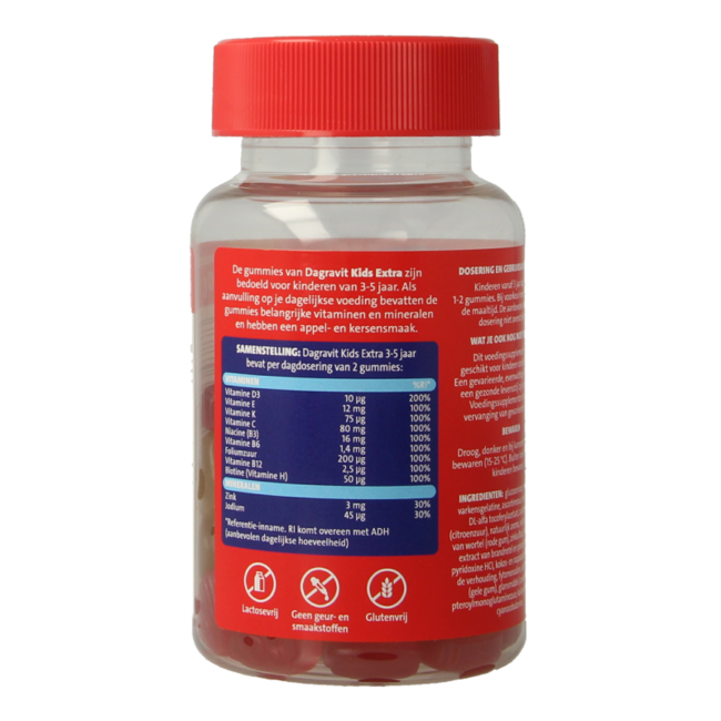 Kids extra 3-5 jaar 60 Gummies