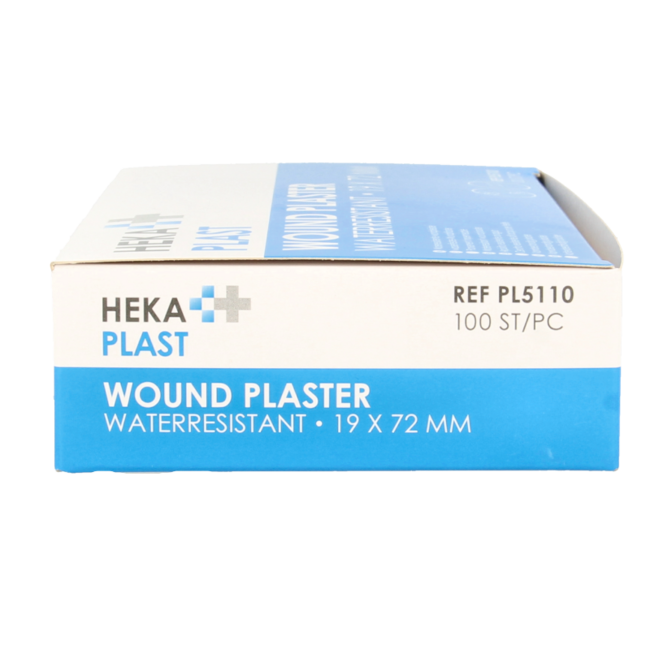 Hekaplast Water Resistant Plasters 19 x 72mm 100 Pieces