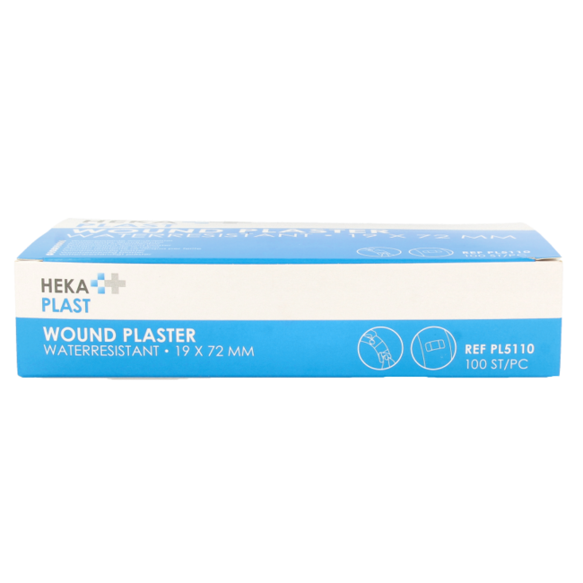 Cerotti Hekaplast resistenti all'acqua 19 x 72, 100 Pezzi