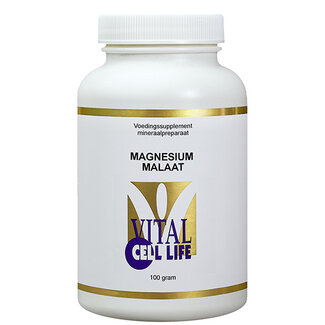 Vital Cell Life Vital Cell Life Magnesiummalaat Pulver 100 Gramm