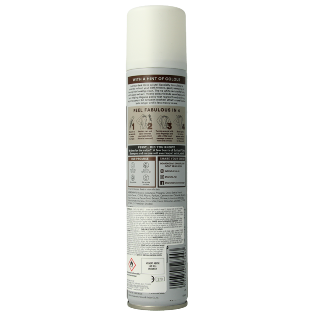 Champú en seco divine brunette 200 mililitros