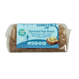 TerraSana TerraSana Sprouted Rye Bread Organic 400 Gram
