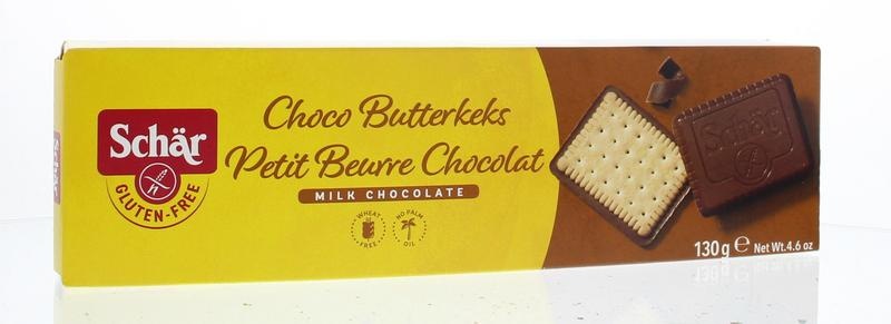 Schar Butterkeks (galleta) chocolate sin gluten 130 gramos