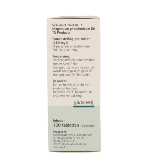 Magnesium phosphoricum 7 D6 Schussler 100 comprimidos
