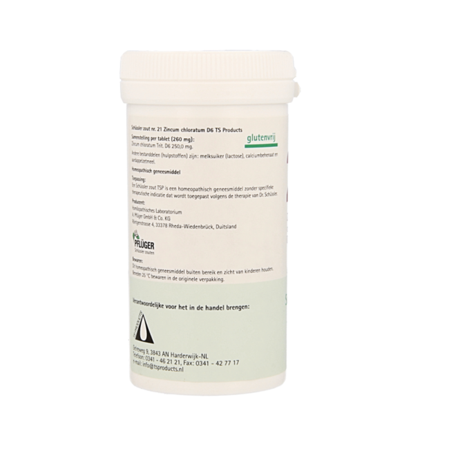 Zincum chloratum 21 D6 Schussler 400,00 comprimidos