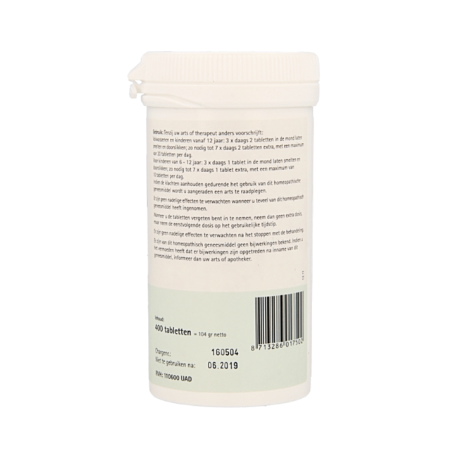 Zincum chloratum 21 D6 Schussler 400,00 comprimidos