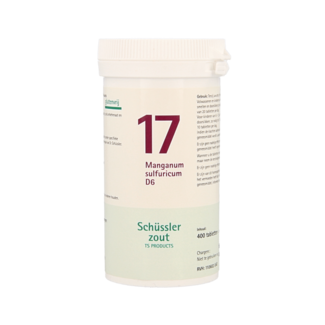 Pflüger Manganum sulfuricum 17 D6 Schussler 400 Tabletten