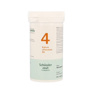 Pflüger Kalium chloratum No. 4 D6 Schuessler 400 Tablets