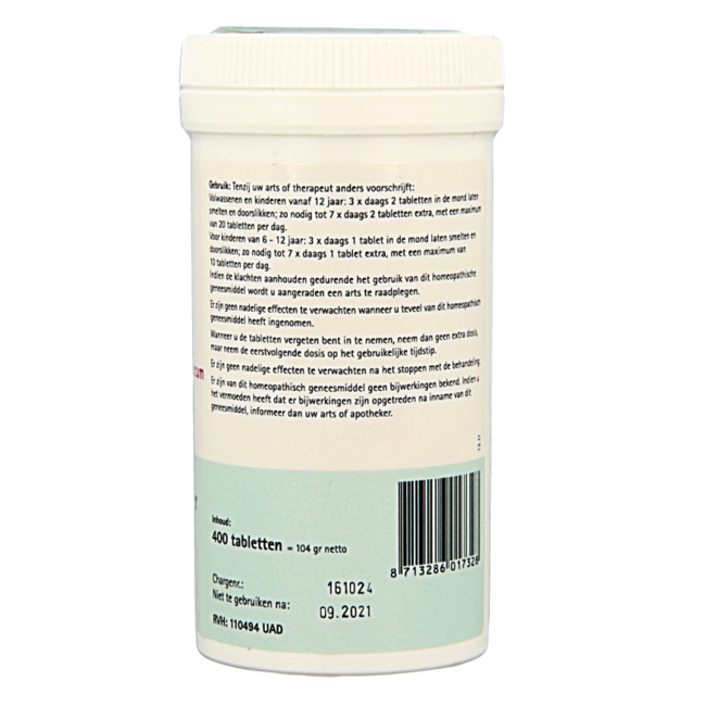 Ferrum phosphoricum 3 D12 Schussler 400 comprimidos