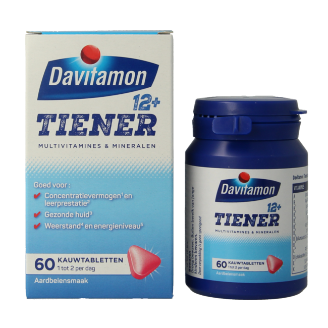 Tiener boost 12+ fragola 60 Tabletten