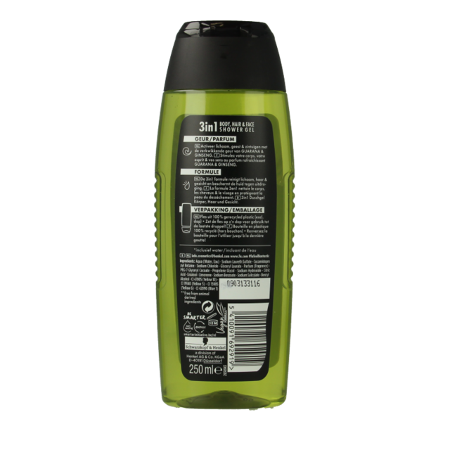 Gel douche FA Men Sport Energy Boost 250 ml