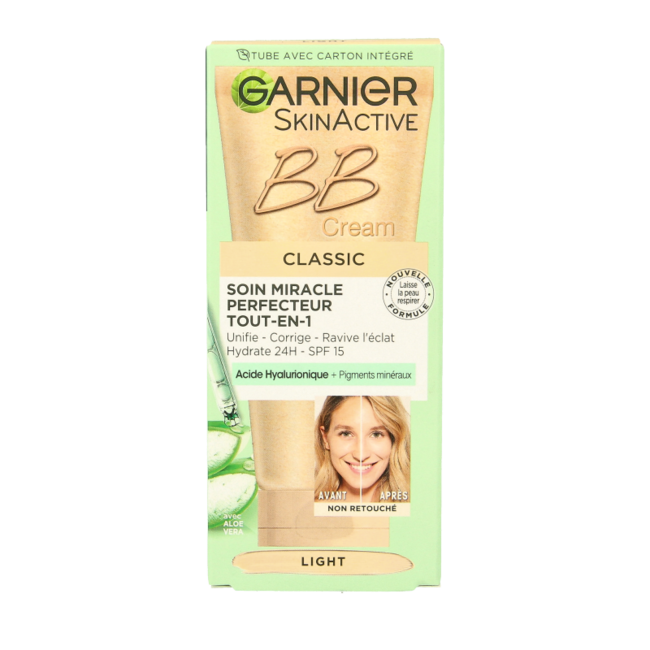 Garnier Skin naturals BB miracle skin perfector claro 50 mililitros