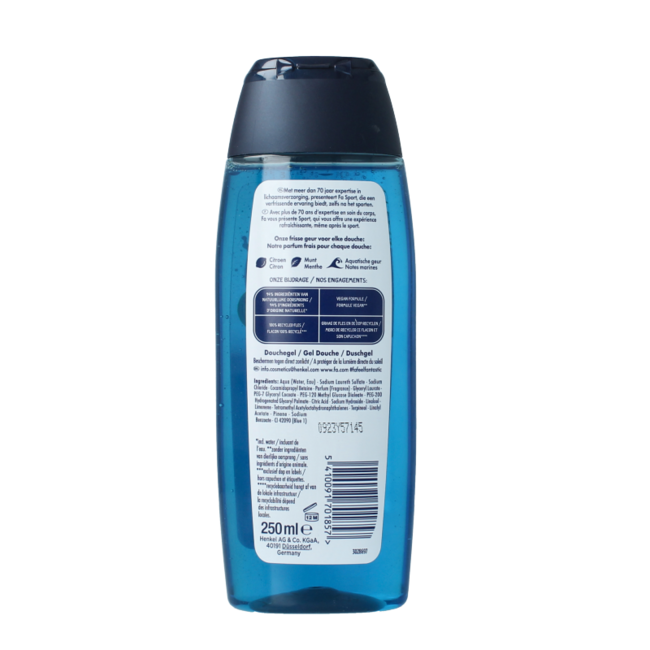 FA Men gel de ducha active sport 250 mililitros