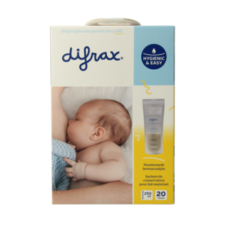 Difrax Sachets de conservation pour lait maternel BtoB 20 pièces